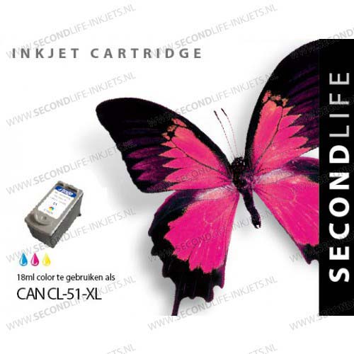 Inkt Second life Canon CL-51Color 18ml