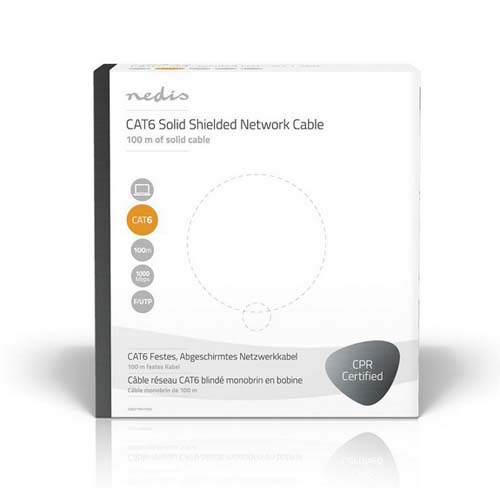 Netwerk Cable Rol Cat6 Solid F/UTP 100m