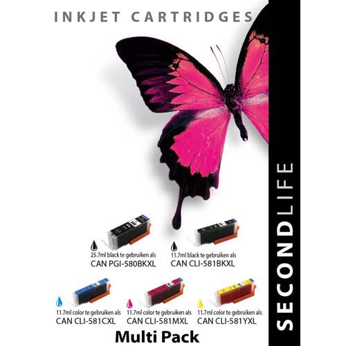 Second Life Canon 580/581 Multipack