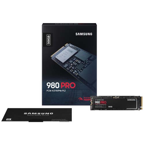 500GB M.2 PCIe NVMe Samsung 980 pro  MLC 6900/5000