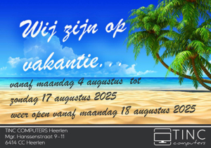 TINC Vakantie 2025